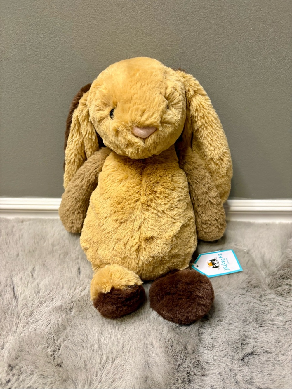 Jellycat Brown Patchwork Bunny BNWT